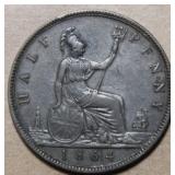Great Britain Victoria 1864 Half Penny