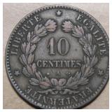 France 10 Centimes 1872