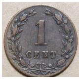 Netherlands 1882 One Cent