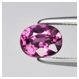 0.65ct 5.5x4.5mm VS Oval Natural Purplish Pink Rho