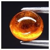 1.55ct Oval Cabochon Natural Orange Spessartite Ga