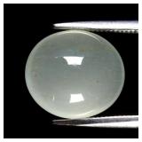 4.64ct 11.3x10mm Oval Cabochon Natural Light Bluis