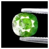 0.38ct 4.7x4.5mm Cushion Natural Green Tsavorite G