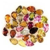 Pear Cut Natural Unheated Multi Color Tourmaline 3