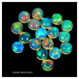 Round AAA Floral Flash Play Of Color Crystal Fire