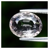 1.64ct Oval Natural Very Light Peach Pink Morganit