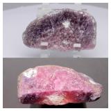 43.18ct 34x20.5mm Rough Natural Purplish Red Ruby