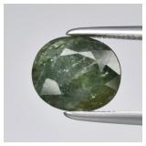 2.23ct 8.5x7.2mm Oval Natural Green Tourmaline - U