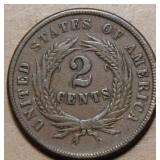 USA Two Cents Piece 1865