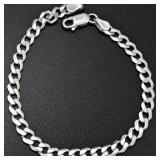 Silver 5.07g Bracelet 7''