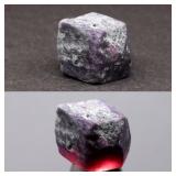 32.22ct 15.7x13.8mm Rough Natural Dark Purple Sapp