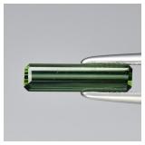 0.80ct 11x2.8mm VVS Octagon Natural Green Tourmali