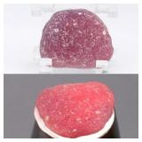 18.00ct 20x16mm Rough Natural Purplish Red Ruby -