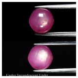 2.82ct Hexagon Reddish Pink 6 Ray Star Sapphire -