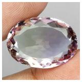 Oval Cut Natural Bi Color Purple Yellow Ametrine B