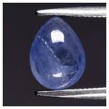 1.27ct 7.5x5.7mm Pear Cabochon Natural Blue Sapphi