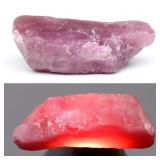 21.28ct Rough Natural Purplish Red Ruby - Unheated