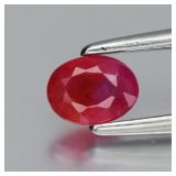 0.38ct 5x3.7mm Oval Natural Purplish Pink Sapphire