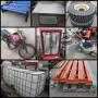 Outdoor Items, Pallet Racking, Tires & More