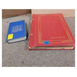 VINTAGE SCRAP BOOK & ANTIQUE GUIDEBOOK