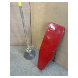 VINTAGE IRONING BOARD & WASHING AGITATOR