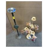 2 VINTAGE CANDLE HOLDERS