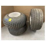 3 SMALL ATV/GO CART TIRES