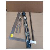 SQUARES, LEVELS & PRY BARS