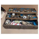 TOOL BOX W/MISC ELECTRICAL SUPPLIES