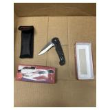 2 PANTHER CREEK FOLDING KNIVES