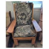 LARGE SOLID WOOD ROCKING CHAIR