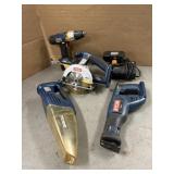 RYOBI CORDLESS TOOL SET W/BATTERY & CHARGER