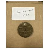 TAGDERARBEIT 1934 GERMAN  MILITARY MEDAL