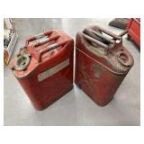 2 METAL GAS CANS