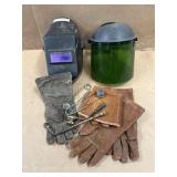WELDERS HELMET, GLOVES, TORCH TIPS & STRIKERS