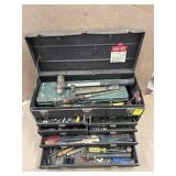 MACHINEST BOX W/SOME TOOLS
