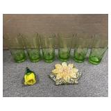 VINTAGE DRINKWARE & GLASS FLOWERS