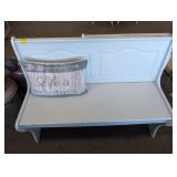 2 WOODEN BENCHES W/STORAGE