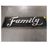 'FAMILY' WALL DECOR