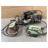 SANDER, GRINDER & JIGSAW