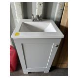 VANITY W/PLUMBING SUPPLIES