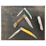 4 POCKET KNIVES