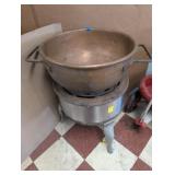 SAVAGE CO VINTAGE  BURNER W/COPPER POT