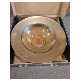 GLASS BOWL & PLATTER SET