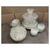 2 BOXES OF CUT GLASS & CRYSTAL