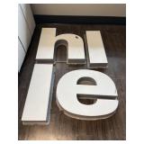 H,E,L,L LARGE LETTERS