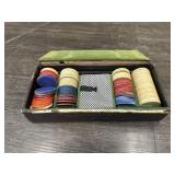 VINTAGE POKER CHIP SET