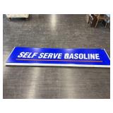 SELF SERVED GASOLINE SIGN