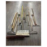 PITCH FORK, RAKES & HAND TOOLS