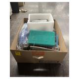 MISC CAR PARTS, SEWER LINE & GOGGLES